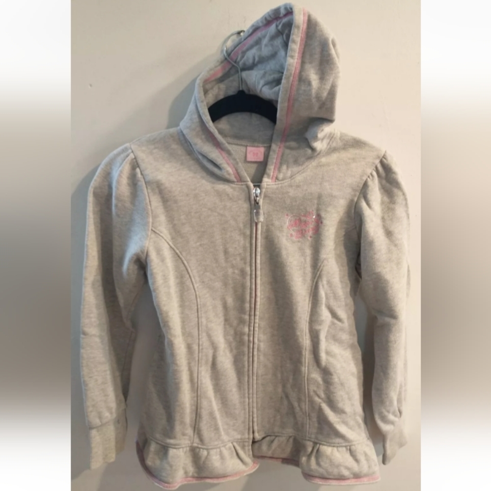 Mezzo Piano Pink And Gray Hoodie, Size 140cm